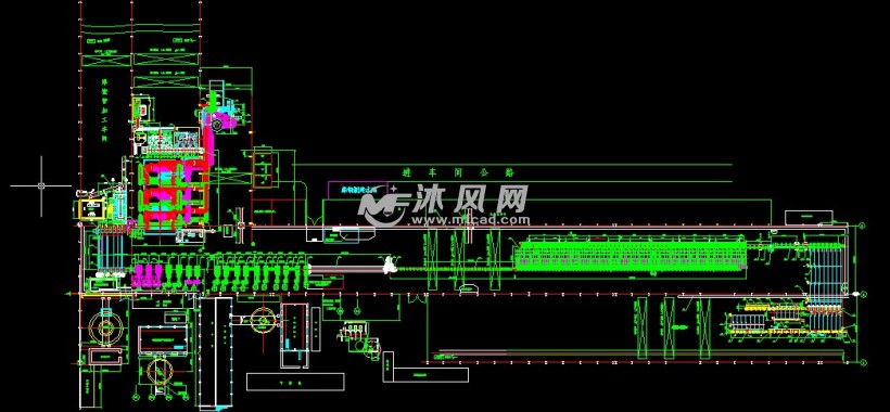 河北某钢厂一号轧钢生产线布置图