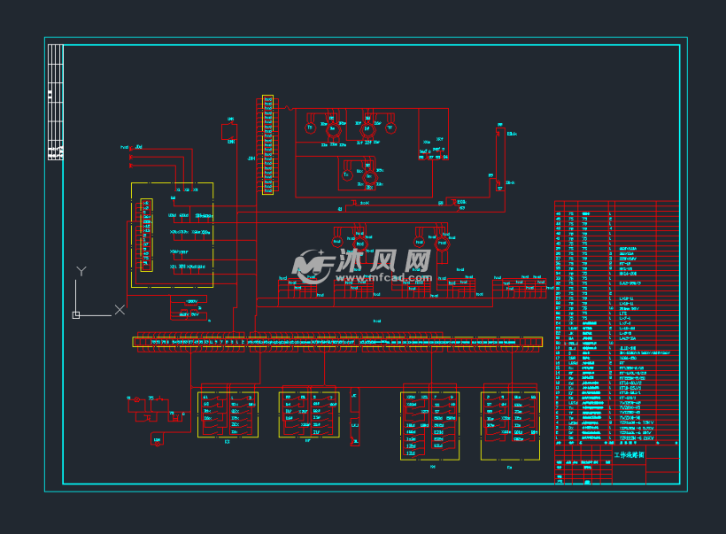 起重机工作线路及电器原理图接线