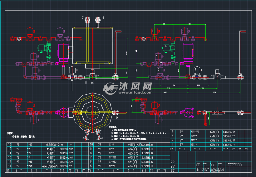 阀体管路图