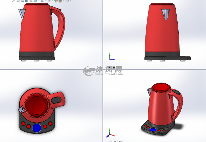 电水壶建模图