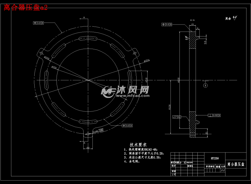 离合器压盘