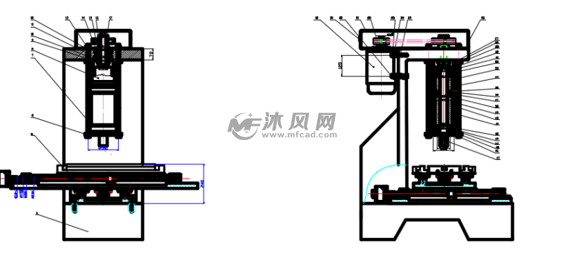 简易台式钻床进给机构及xy工作台结构设计(带图纸)