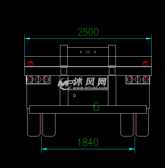 40英尺鹅颈式集装箱半挂车总图 - 交通运输图纸 - 沐风网