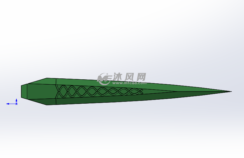 创意匕首图 军工模型图纸 沐风网