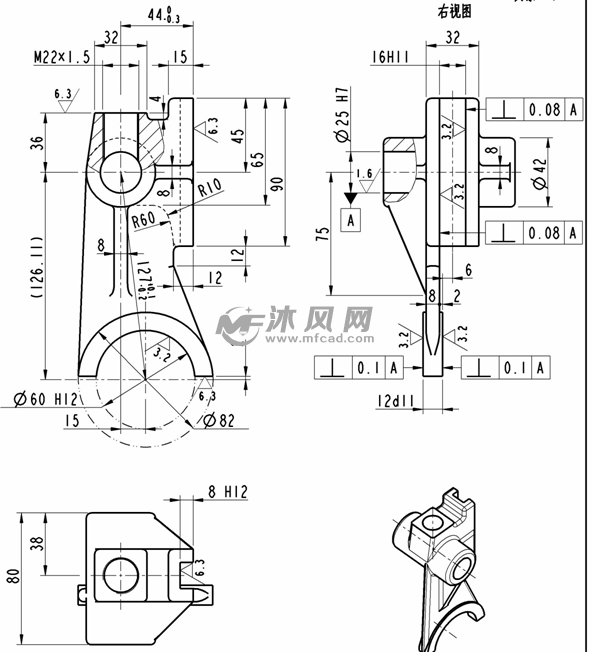基于proe拨叉φ25孔钻模设计