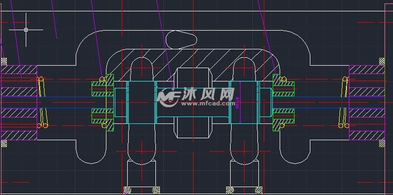 三位四通电磁换向阀装配图