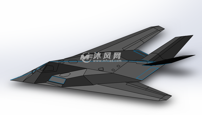 f117飞机模型 - 航空航天图纸 - 沐风网