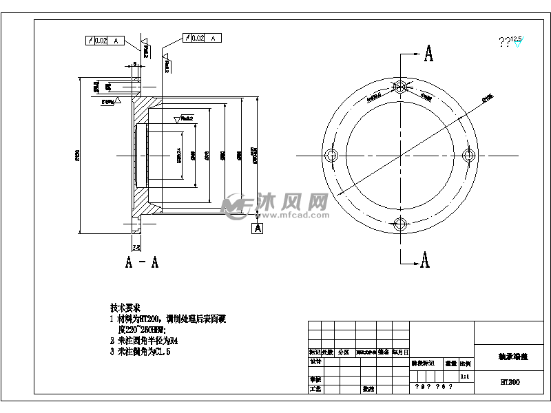 轴承端盖a3-model