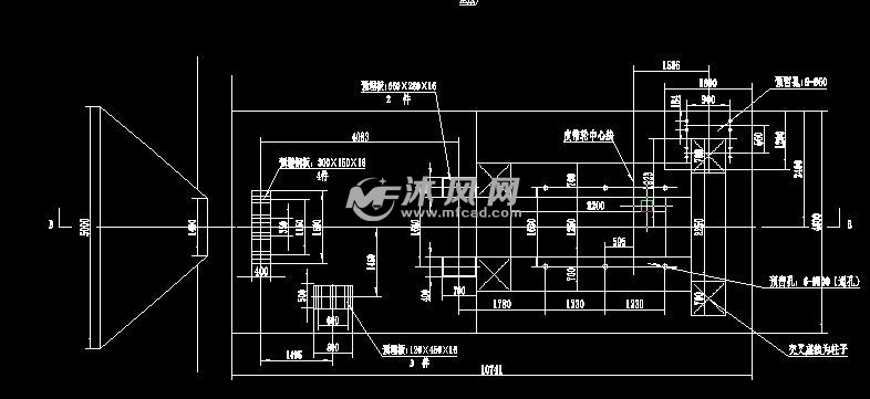 破碎机设备图纸_破碎机安装图纸_移动式破碎站车架图纸