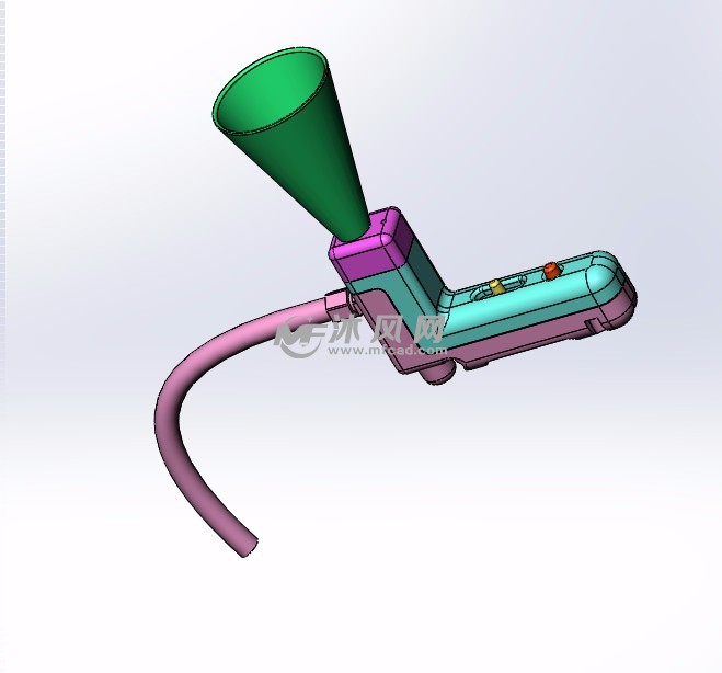 小型汽体喷射器设计模型图