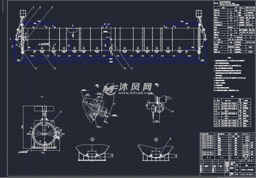 直径2680蒸压釜全套图纸