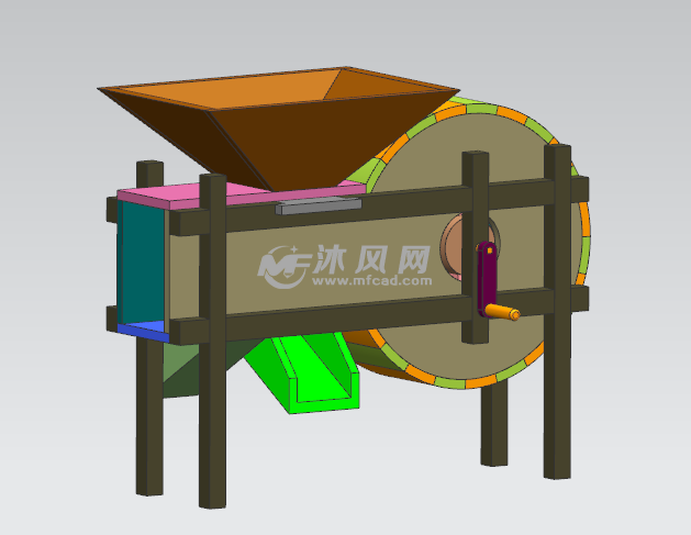 谷物农具-扬谷机 - 农业机械图纸 - 沐风网