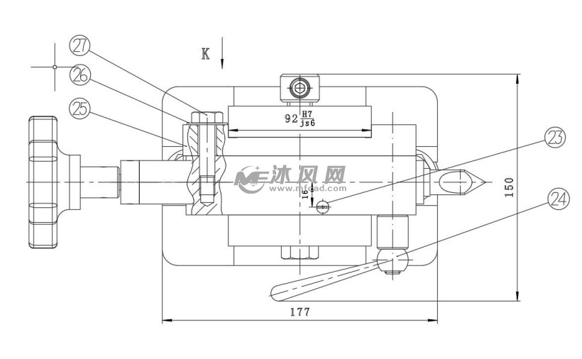 ca6140车床顶尖座图