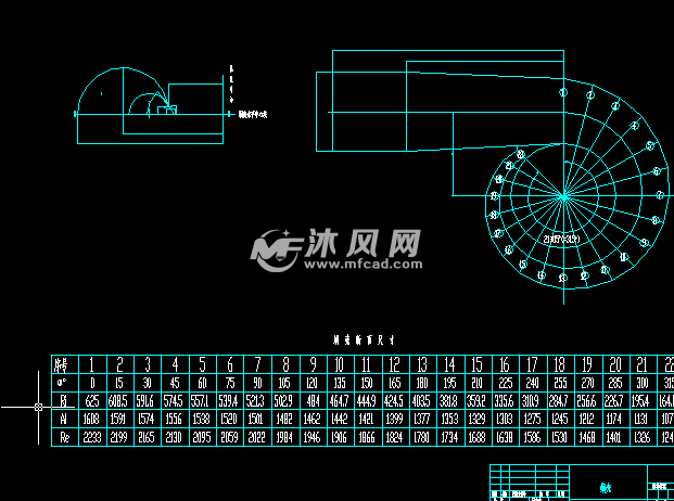 蜗壳单线图