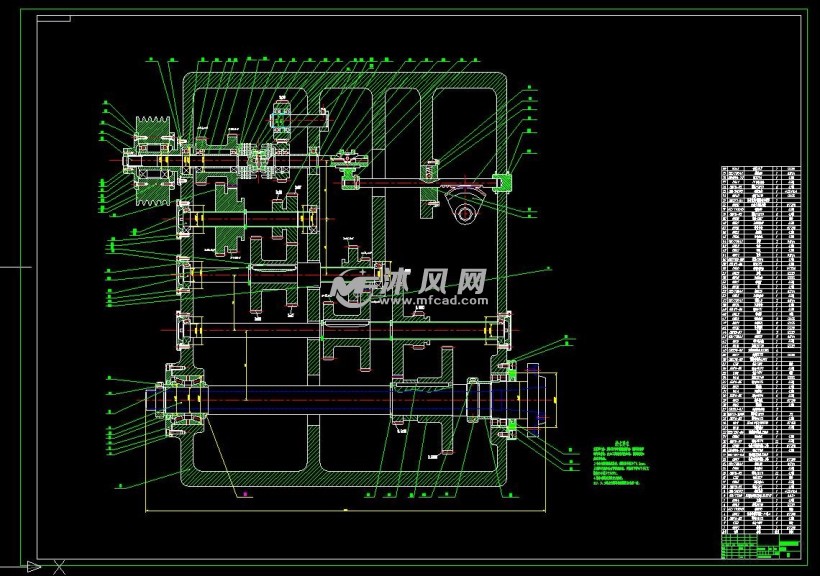 16级普通车床主轴箱设计(7.5kw,z=16,1.26,最低28)