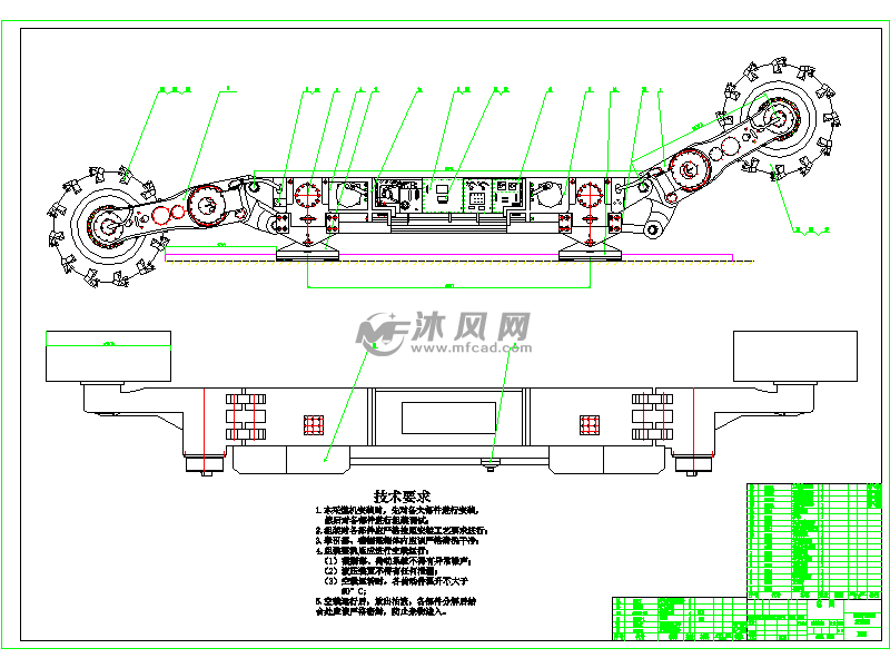 cad采煤机牵引部设计