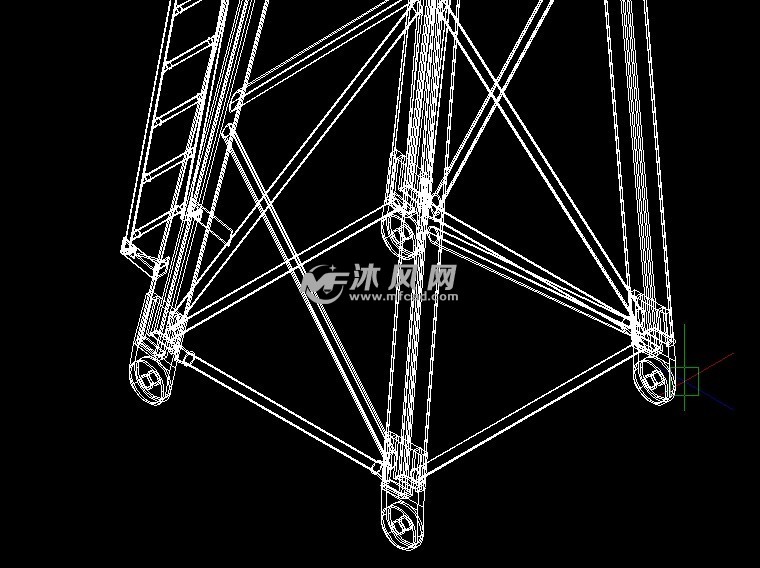 塔式起重机塔顶 - 工程机械/建筑机械图纸 - 沐风网