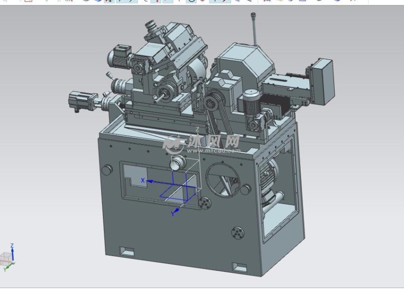 无心磨床详细部件模型