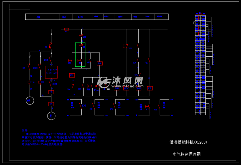 澄清槽耙料机变频控制原理图
