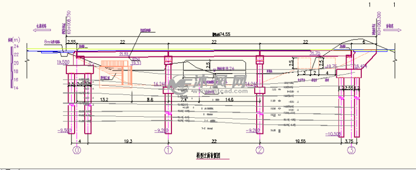 桥型总体图 - 结构图纸 - 沐风网