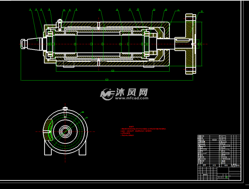 m7130平面磨床主轴系统改造设计 - 设计方案图纸 - 沐风网