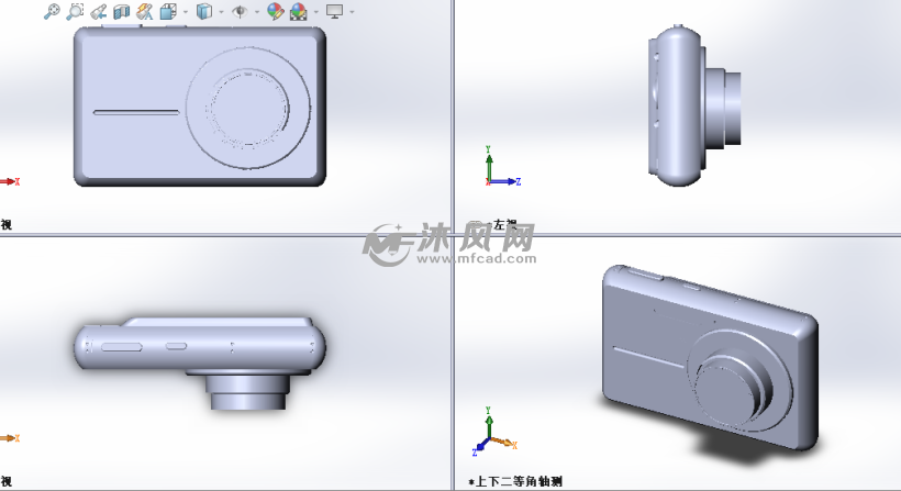 卡西欧数码相机设计模型 - 数码产品图纸 - 沐风网