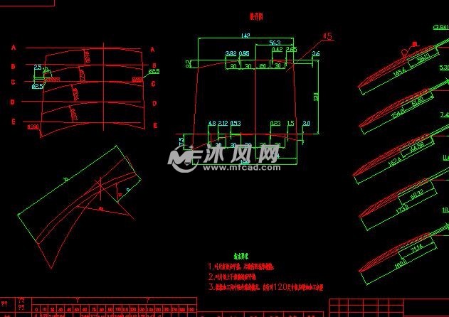 防爆压入式对旋轴流局部通风机成套机械图纸