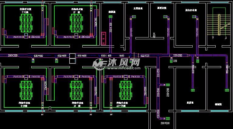 手术室净化平面布置图