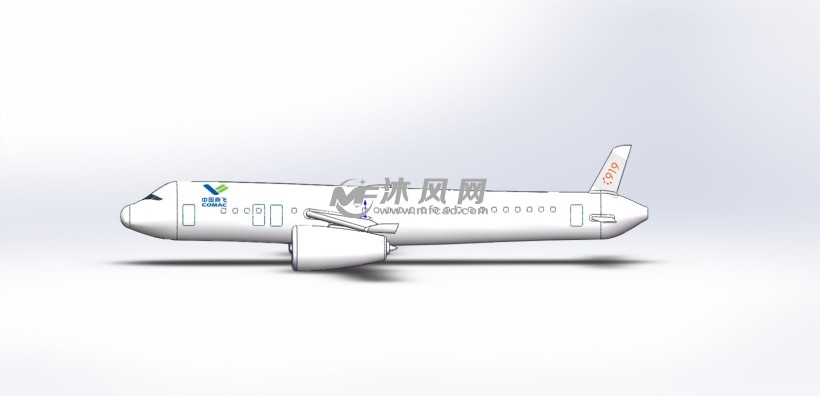 国产飞机c919建模 - 航空航天图纸 - 沐风网