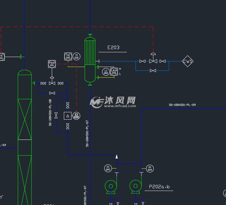 pl精馏pid图