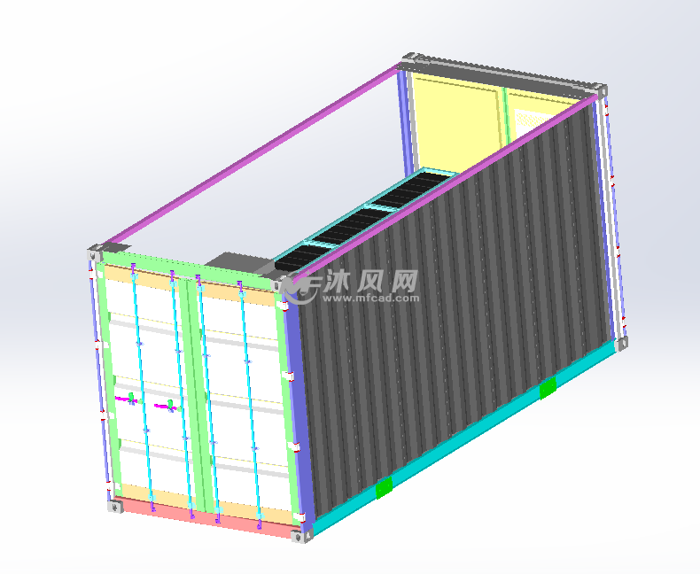 20尺储能用集装箱图纸