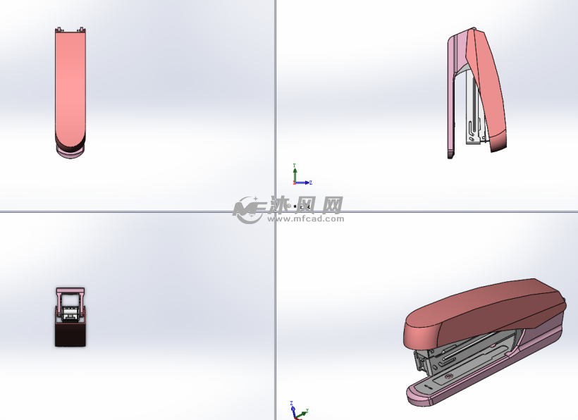 订书机款式制作模型