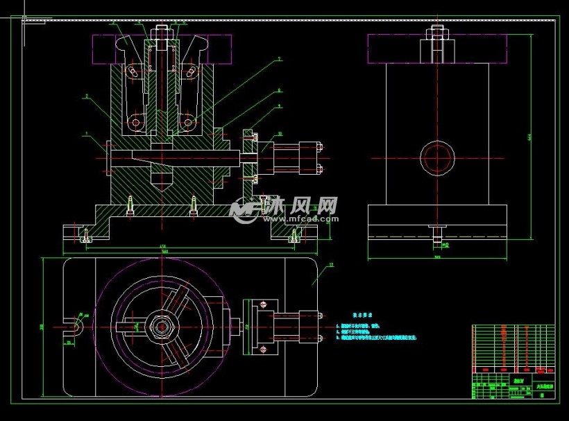 三爪内钳式夹紧夹具设计