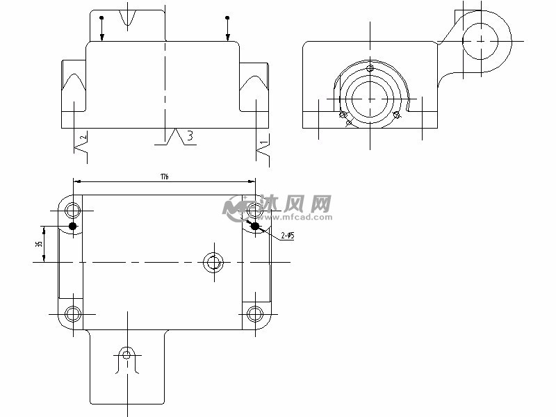 箱体钻2-5孔锥销孔底孔夹具设计