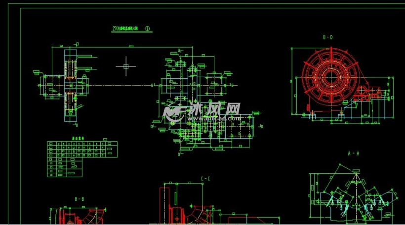 机械设备 通用设备 球磨机年产30万吨煤粉制备工磨机基础放大图