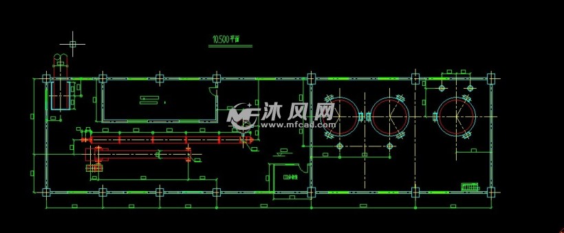 机械设备 通用设备 球磨机年产30万吨煤粉制备工磨机基础放大图