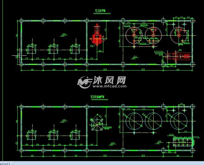 机械设备 通用设备 球磨机年产30万吨煤粉制备工磨机基础放大图