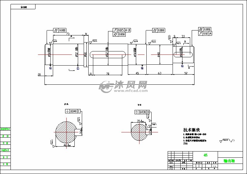 输出轴a2-model