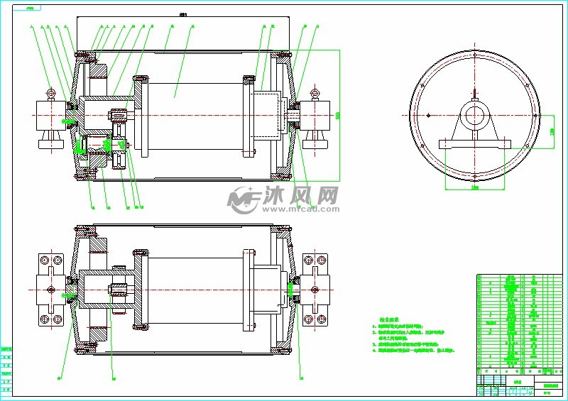 yd320型移动带式输送机专用电动滚筒设计