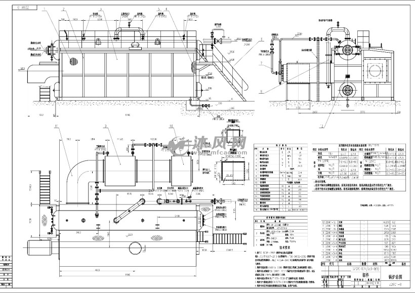 27-q锅炉部件图纸20t - 换热压力容器图纸