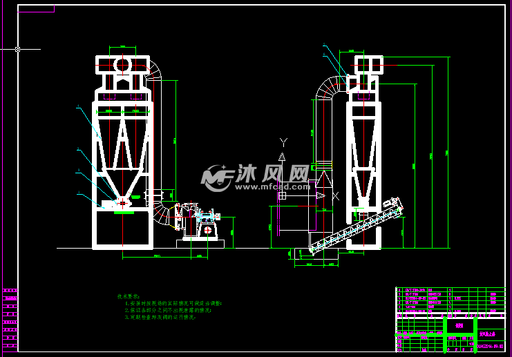 智能木屑烘干机总装图纸