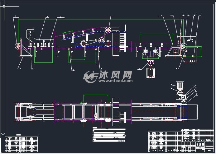 重锤拉紧式带式输送机说明书 cad图纸