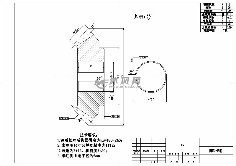 a3 小锥齿轮-model