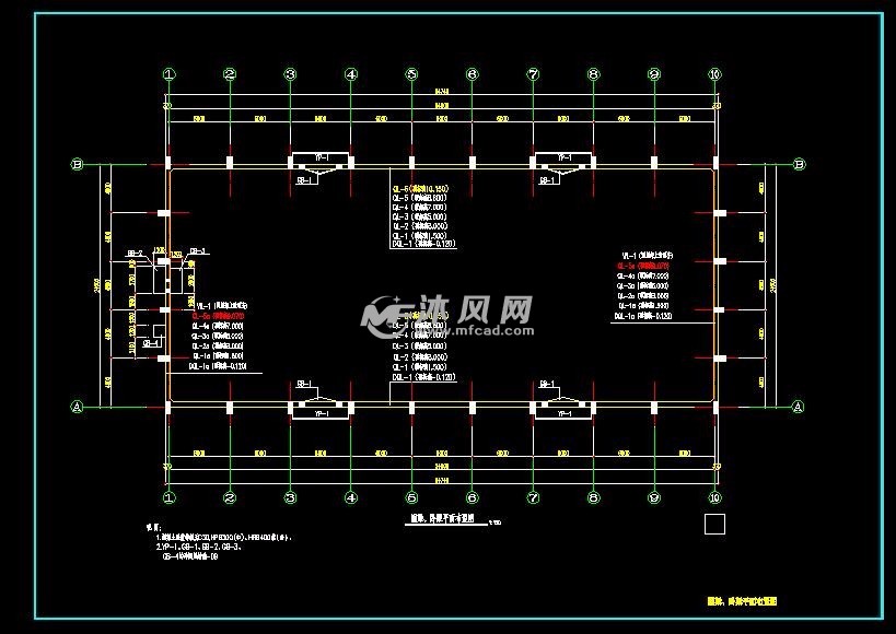 圈梁,卧梁平面布置图