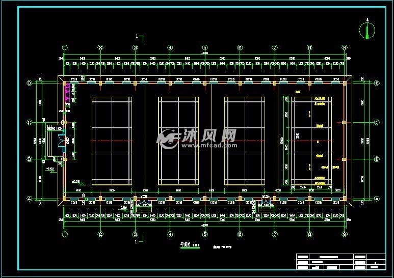 羽毛球馆建筑结构图