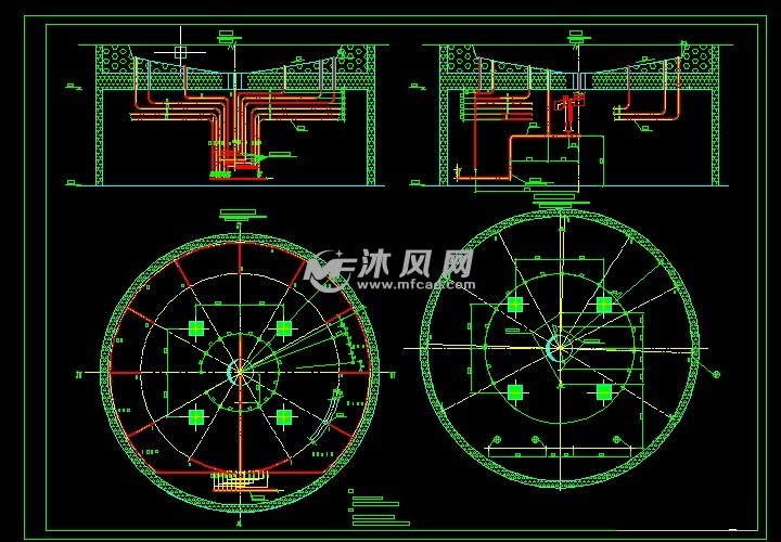 水泥库成品工艺cad图纸含设备表