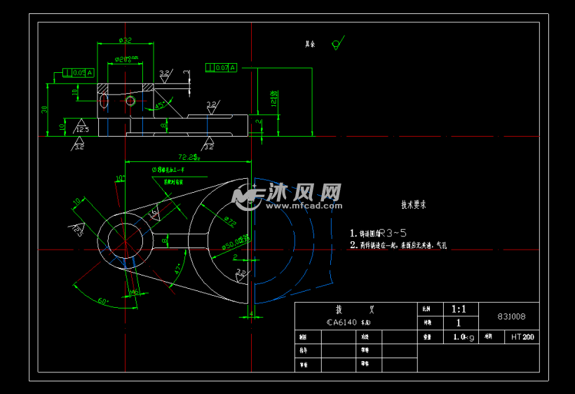 ca6140机床拨叉831008工艺规程及钻孔夹具设计