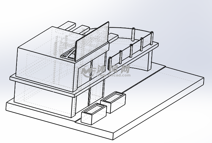 商业建筑线框图