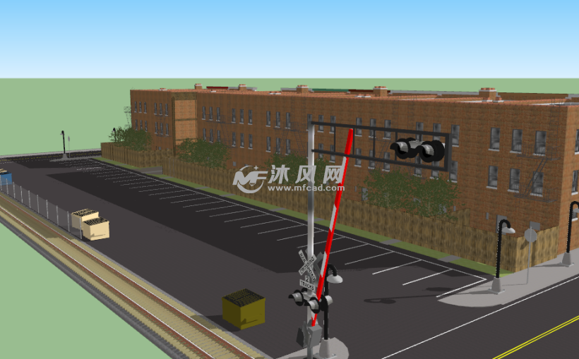 路区小型购物商城模型