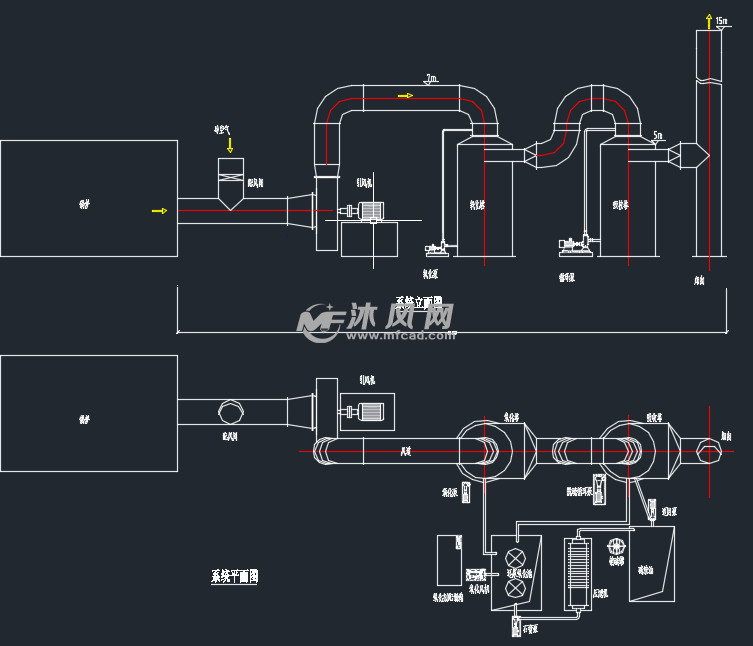 脱硫脱硝系统设计图含设备加工图